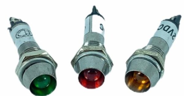 SİNYAL LAMBASI Ø8MM METAL 12V (IC-225) (K0)