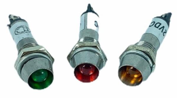 SİNYAL LAMBASI Ø8MM METAL 24V (IC-225) (K0)