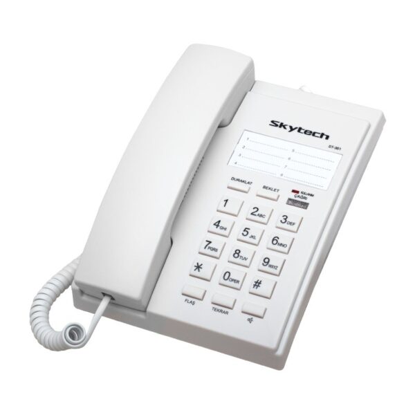 SKYTECH ST-361 KABLOLU EKRANSIZ TELEFON (SİYAH*BEYAZ) (K0)