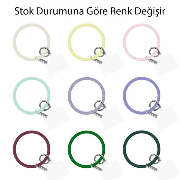 SLİKON TELEFON TUTUCU BİLEKLİK (K0) - Görsel 4