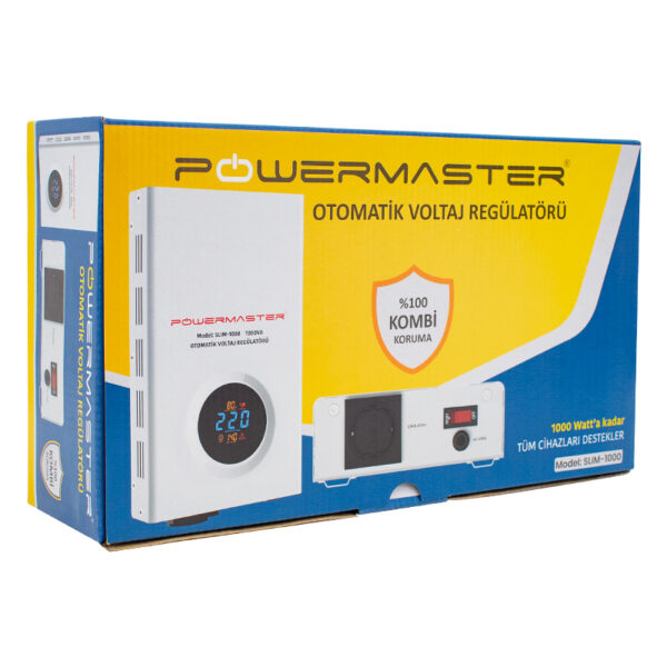 SLIM-1000 OTOMATİK 1000 WATT 1000VA VOLTAJ REGÜLATÖRÜ (KOMBİ REGÜLATÖRÜ) (K0) - Görsel 3