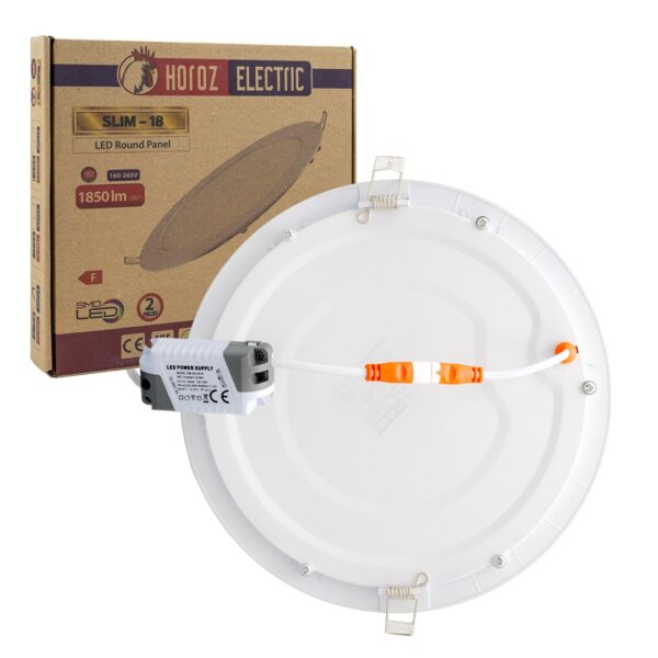 SLIM-18 6400K 18W BEYAZ SMD SIVA ALTI PANEL LED 2Lİ PAKET (056-003-018) 2 ADET FİYATI (K0) - Görsel 2