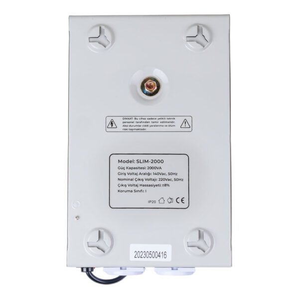 SLIM-2000 OTOMATİK 1200 WATT 2000VA VOLTAJ REGÜLATÖRÜ (K0) - Görsel 3