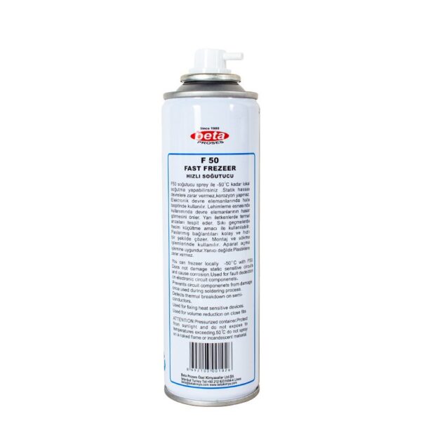 SOĞUTUCU SPREY BETA F-50 FAST FREZEER 200 ML KT-50 (K0) - Görsel 2