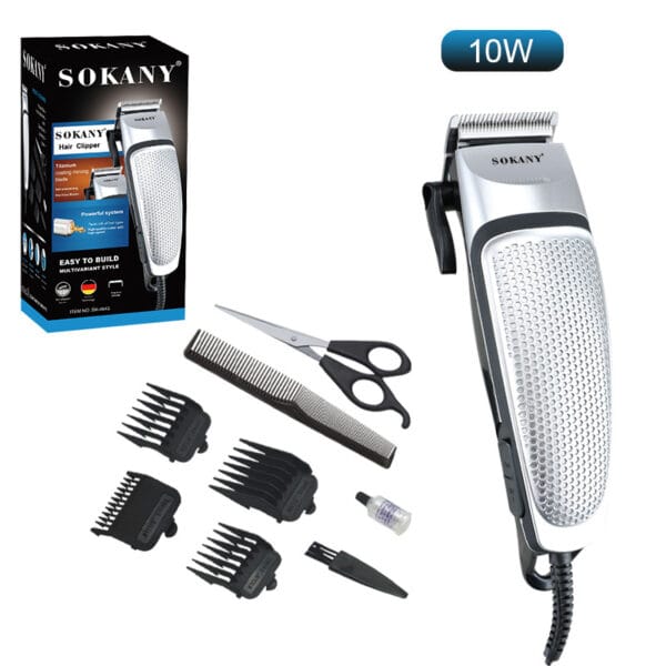 SOKANY SK-4643 SAÇ SAKAL ERKEK BAKIM KİTİ (TRAŞ MAKİNESİ*4 BAŞLIK*MAKAS*TARAK) (K0) - Görsel 3