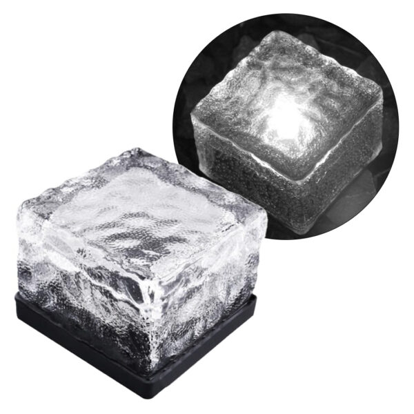 SOLAR LEDLİ BEYAZ TUĞLA GÖRÜNÜMLÜ BAHÇE DEKORASYON AYDINLATMA (K0)