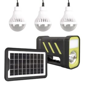 SOLAR PANELLİ 3 AMPULLÜ SET AKÜLÜ SOLAR IŞILDAK FENER (K0)