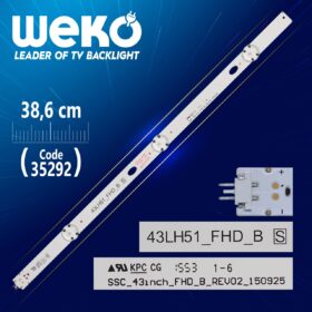 SSC_43INCH_FHD_B_REV02_150925 - 43LH51_FHD_B S - 38.6 CM 3 LEDLİ - (WK-410) (K0)