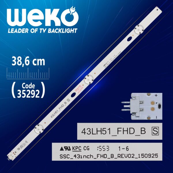 SSC_43INCH_FHD_B_REV02_150925 - 43LH51_FHD_B S - 38.6 CM 3 LEDLİ - (WK-410) (K0)