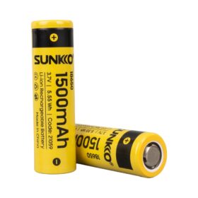 SUNKKO 3.7 VOLT 1500 MAH 18650 ŞARJ EDİLEBİLİR PİL (2Lİ PAKET) (K0)