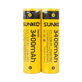SUNKKO 3.7 VOLT 3400 MAH 18650 ŞARJ EDİLEBİLİR PİL  (TEKLİ) (K0)
