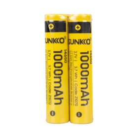 SUNKKO 3.7 VOLT 1000 MAH 14650 ŞARJ EDİLEBİLİR PİL  (TEKLİ) (K0)