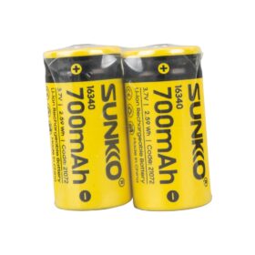 SUNKKO 3.7 VOLT 700 MAH 16340 ŞARJ EDİLEBİLİR PİL  (TEKLİ) (K0)