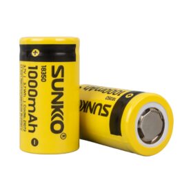 SUNKKO 3.7 VOLT 1000 MAH 18350 ŞARJ EDİLEBİLİR PİL  (TEKLİ) (K0)