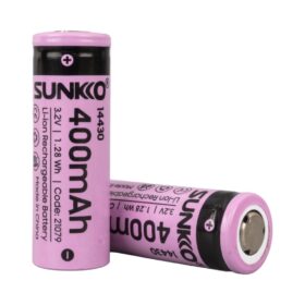 SUNKKO IFR 3.2 VOLT 400 MAH 14430 ŞARJ EDİLEBİLİR PİL (TEKLİ) (K0)