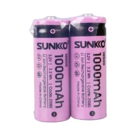 SUNKKO IFR 3.2 VOLT 1000 MAH 18500 ŞARJ EDİLEBİLİR PİL  (TEKLİ) (K0)