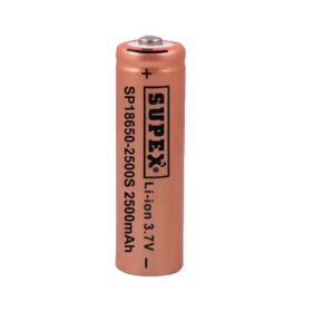 SUPEX 18650-2500S 3.7V 2500 MAH BAŞLI LI-ION PİL (K0)