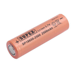 SUPEX 18650-2500 3.7V 2500 MAH DÜZ KAFA LI-ION PİL (K0)