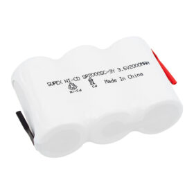 SUPEX 3LÜ YANYANA SÜPÜRGE PİLİ 3.6V 2000MA (K0)