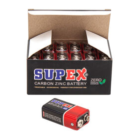 SUPEX 6F22 9 VOLT PİL (12 Lİ PAKET) (K0)