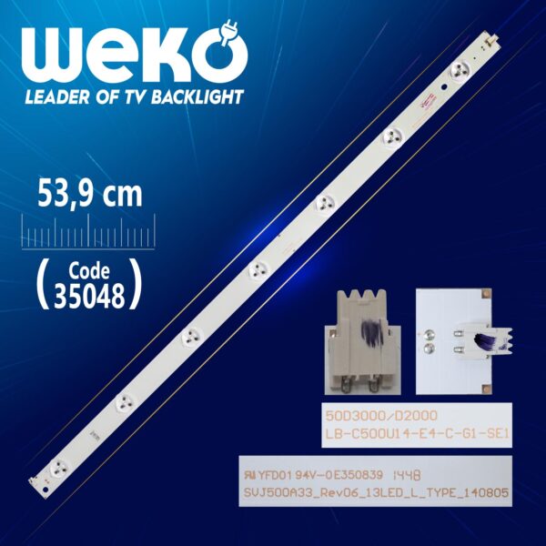SVJ500A33_REV06_13LED_L_TYPE_140805 - 50D3000/D2000 - 53.9 CM 7 LEDLİ - (WK-823) (K0)