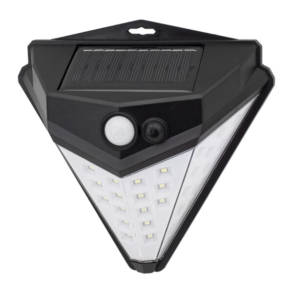 T-1622 40 LEDLİ 120* 5 MT GÖRÜŞ AÇISI SOLAR ÜÇGEN TİP IŞILDAK FENER (K0)