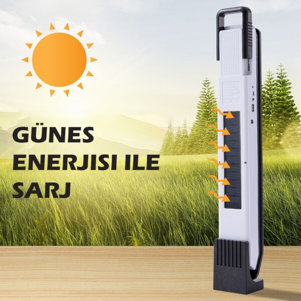 T2 58 LEDLİ SOLAR VE POWERBANK ÖZELLİKLİ IŞILDAK (K0) - Görsel 3