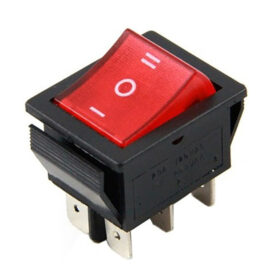 TEKLİ SOBA ANAHTARI GENİŞ IŞIKLI 6 PİN ON-OFF IC-105 (K0)