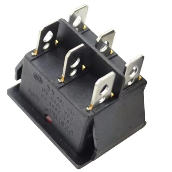 TEKLİ SOBA ANAHTARI GENİŞ IŞIKLI 6 PİN ON-OFF IC-105 (K0) - Görsel 2