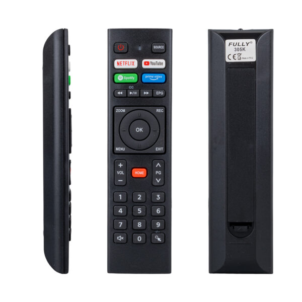 TELENOVA NETFLIX - YOUTUBE - SPOTIFY - PRIME VIDEO TUŞLU SES KOMUTSUZ LCD LED TV KUMANDA (K0)