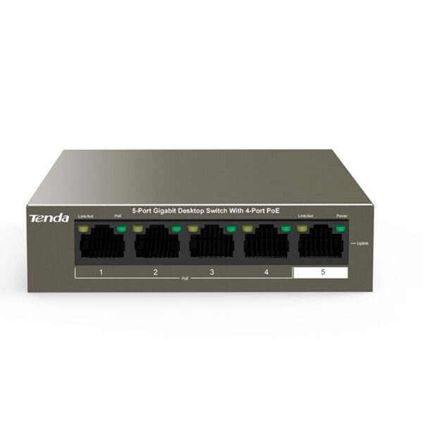 TENDA TEG1105P 63W 5 PORT GIGABIT ETHERNET SWITCH (4 PORT POE) (K0)
