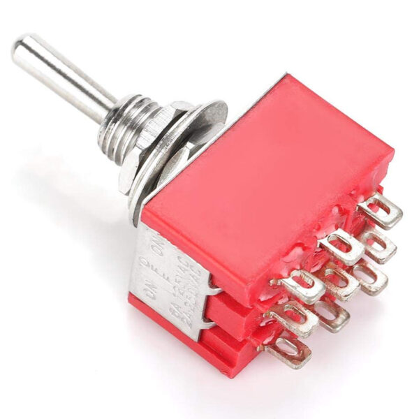 TOGGLE SWİTCH ON-OFF-ON Ø6MM MTS-303 (IC-148B) (K0) - Görsel 2