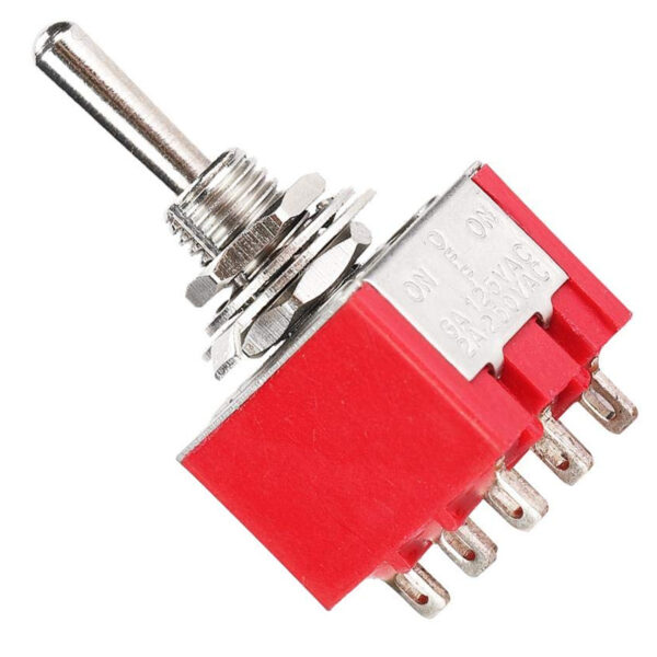 TOGGLE SWİTCH ON-OFF-ON Ø6MM MTS-303 (IC-148B) (K0) - Görsel 4