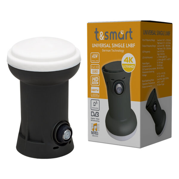 TSMART 0.7DB ULTRA HD 4K UNIVERSAL TEK ÇIKIŞLI SINGLE LNB (K0) - Görsel 3