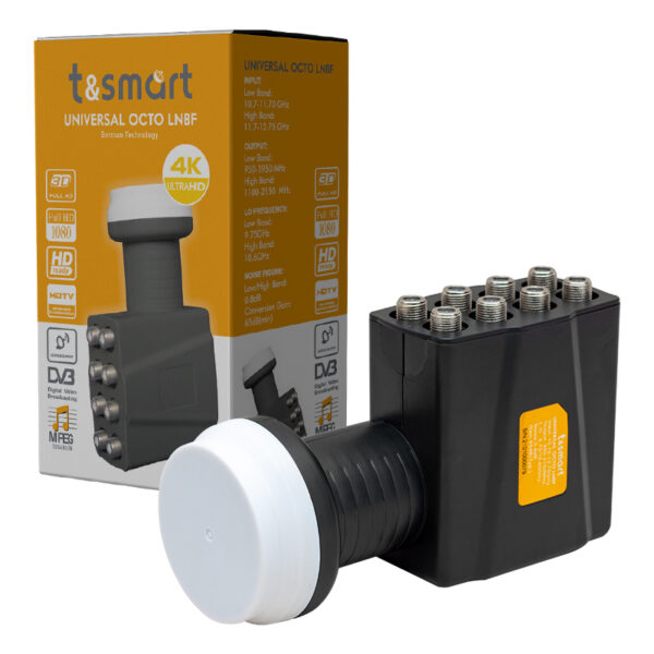 TSMART 0.8DB ULTRA HD 4K UNIVERSAL OCTO SEKİZ ÇIKIŞLI LNB (K0) - Görsel 3