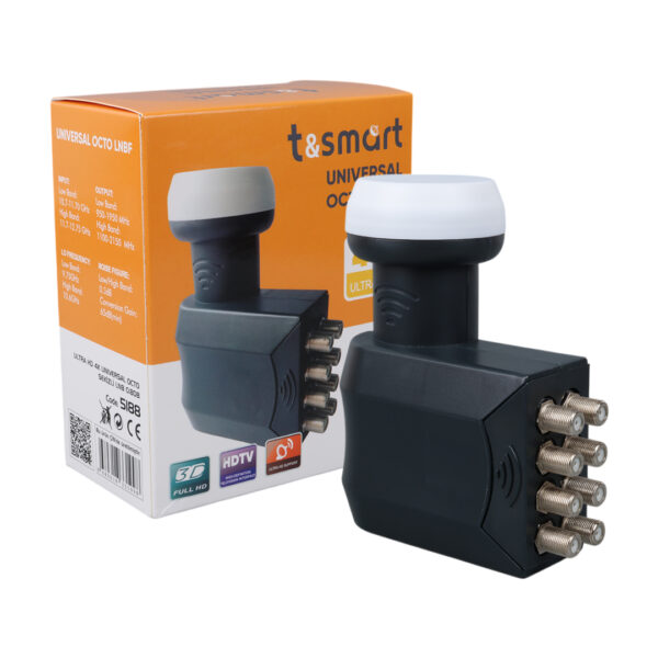TSMART 0.8DB ULTRA HD 4K UNIVERSAL OCTO SEKİZ ÇIKIŞLI LNB (K0) - Görsel 4