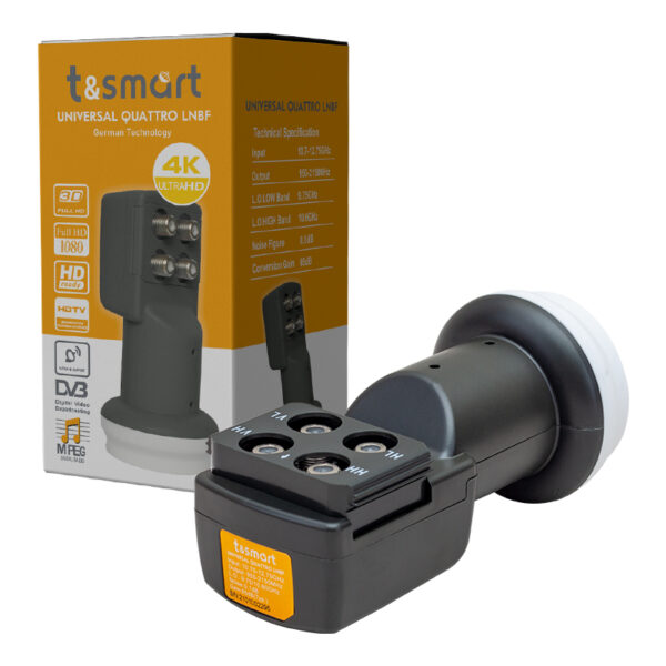 TSMART ULTRA HD 4K UNIVERSAL QUATTRO SANTRAL DÖRTLÜ LNB 0.1DB (K0) - Görsel 3