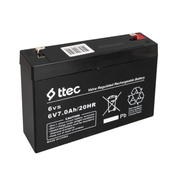 TTEC 6 VOLT 7 AMPER KURU AKÜ (151X35X94MM) (K0)