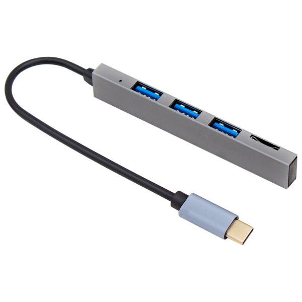 TYPE-C HUB 3x USB 3.0 SD/TF HAFIZA KART OKUYUCU DOCK STATION (MACBOOK - PC - PLAYSTATİON - XBOX) (K0)