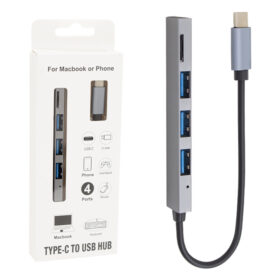 TYPE-C HUB 3x USB 3.0 SD/TF HAFIZA KART OKUYUCU DOCK STATION (MACBOOK - PC - PLAYSTATİON - XBOX) (K0)