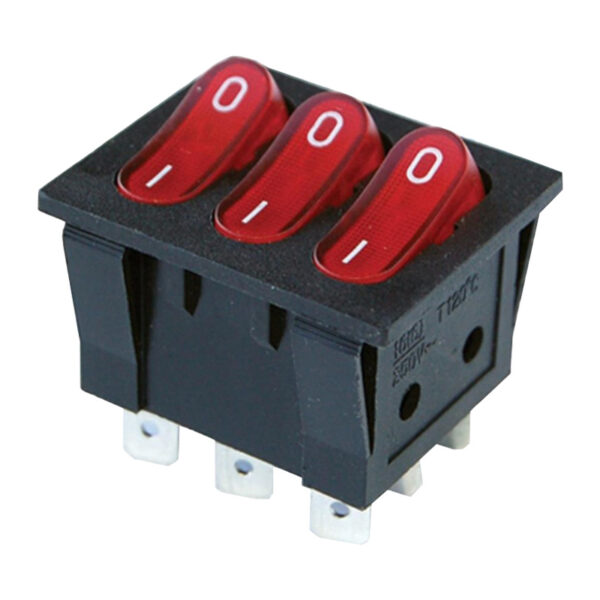 ÜÇLÜ IŞIKLI ANAHTAR ON-OFF 9P (IC-135) (K0)