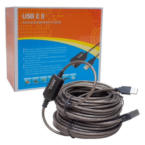 USB 2.0 20 METRE USB UZATMA KABLOSU (K0) - Görsel 3