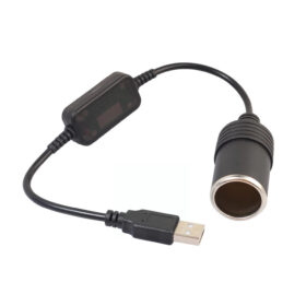 USB 2.0 5 VOLT - 2 AMPER TO 12 VOLT - 0.8 AMPER ÇAKMAK FİŞİ DİŞİ ÇEVİRİCİ (K0)