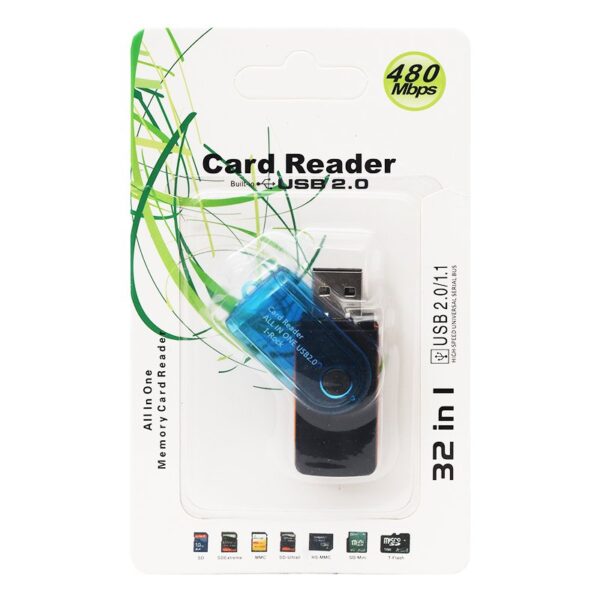 USB 2.0 ÇOKLU 32IN1 SD/MMC KART OKUYUCU (K0) - Görsel 3