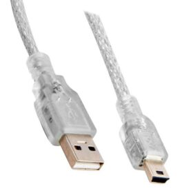 USB 2.0 ŞEFFAF MİNİ 5 PİN 3 METRE KABLO * S-LINK SL-UK53 (K0)