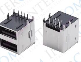 USB 2.0 ŞASE A DİŞİ İKİLİ 90 MAVİ (IC-265E) (K0)