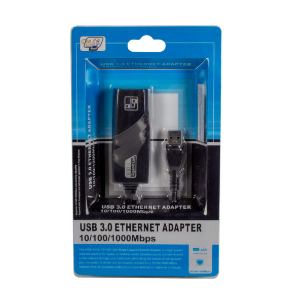 USB 3.0 TO ETHERNET 10/100/1000MBPS GİGABİT ETHERNET ÇEVİRİCİ ADAPTÖR (K0) - Görsel 3
