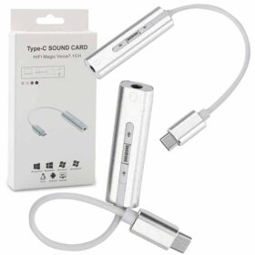 USB 3.1 TYPE C TO 3.5 MM AUDIO ÇEVİRİCİ 10 CM KABLOLU (S-LINK SL-USB-C82) (K0)