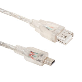 USB 5 PİN ERKEK-USB DİŞİ 1 METRE KABLO (K0)