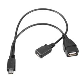USB DİŞİ MİCRO USB ERKEK-DİŞİ Y 20 CM OTG KABLO (K0)